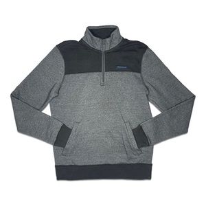 Aeropostale Black and Grey Half Zip Up Sweatshirt